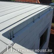 Строительство дома из газобетона, газобетонных блоков. Сборные панели перекрытия из газобетона.